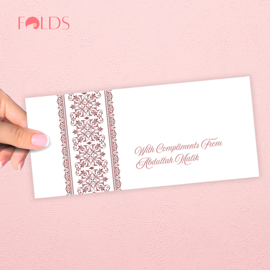 Mauve Lace Envelope