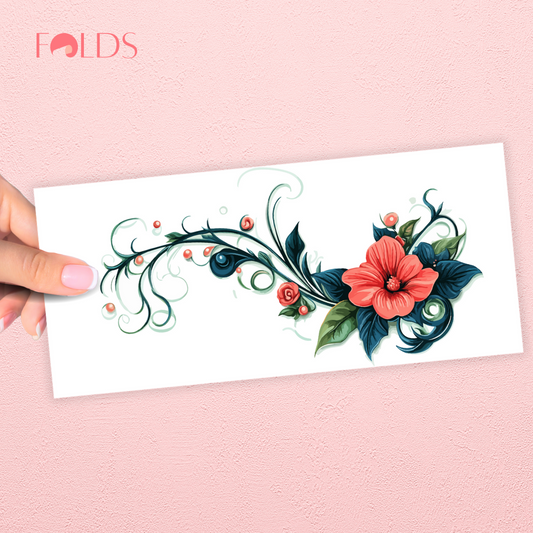 Coral Vine Envelope
