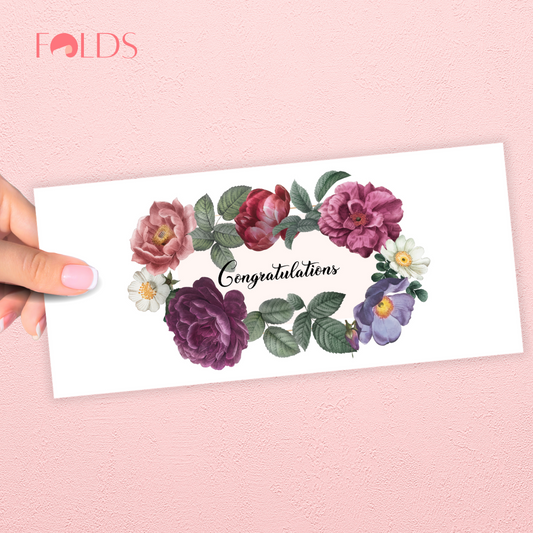 Vintage Wreath Envelope